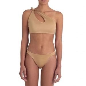 New! Baobab Collection Taki One Shoulder Bikini Top in Treasure 31032